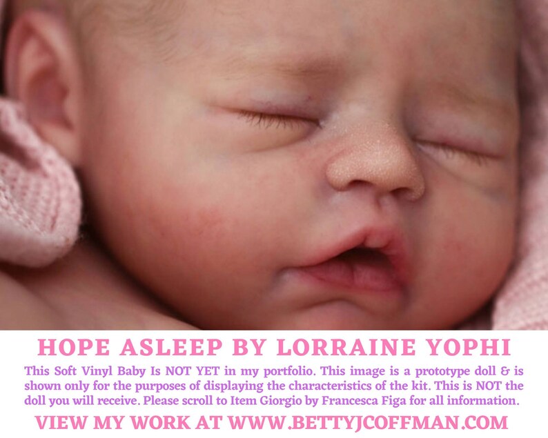 Custom Reborn Baby Full Body Vinyl GIRL Hope Asleep by Etsy