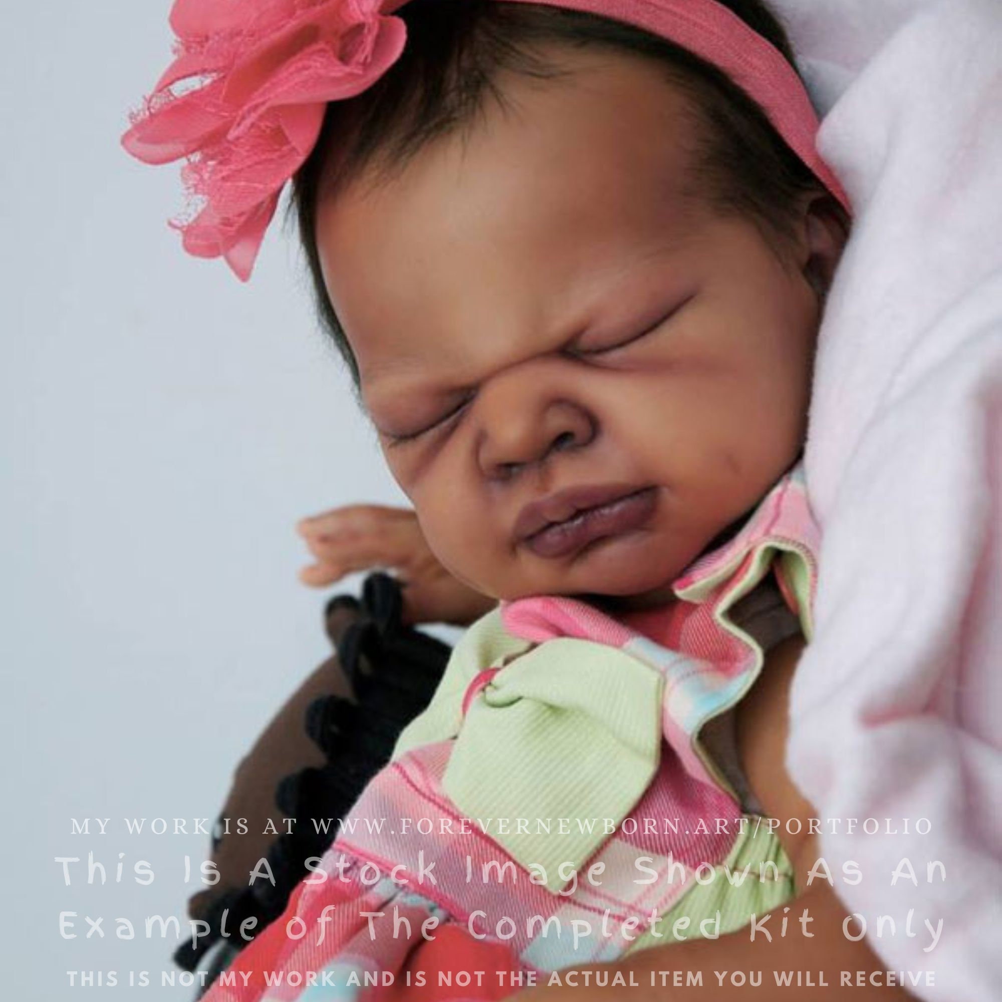 Boneca Bebê Reborn Afro Americana Reborn Baby Dolls, NCol