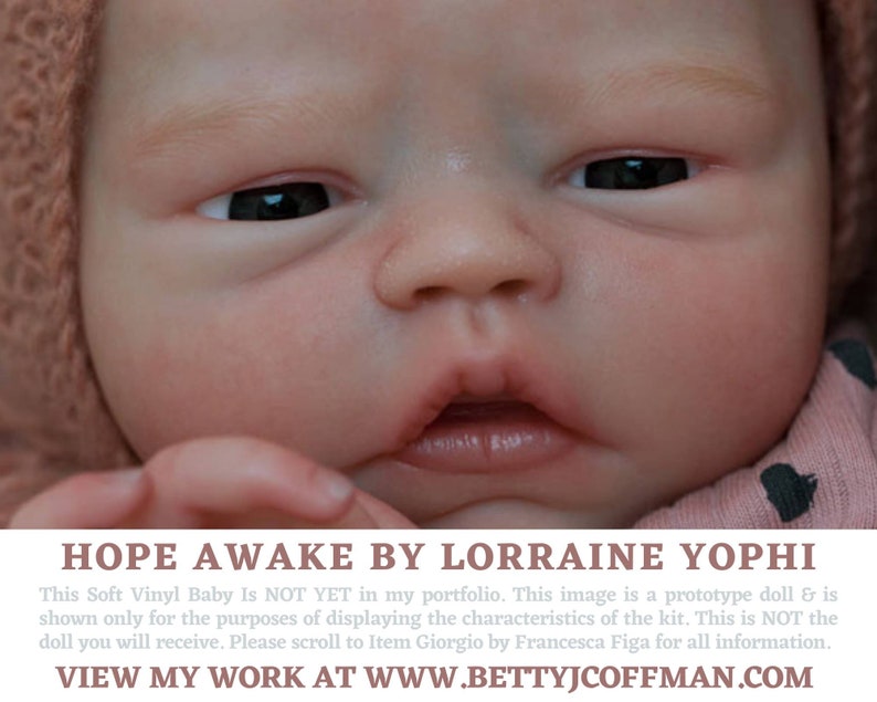 Custom Reborn Baby Full Body Vinyl GIRL Hope Awake by Lorraine Etsy