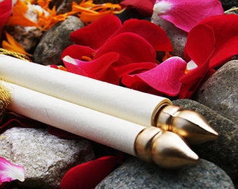 New DIY Gold Scroll Rods
