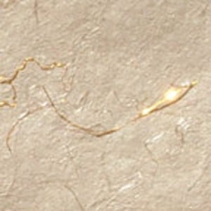 Carta decorativa in seta color avorio fatta a mano con fili dorati, 22"x30" 90GSM