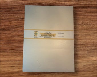 Handmade Printable Ivory recycled Paper with Gold threads 200 GSM, letter size, 8.5x11 inches, 50 qty