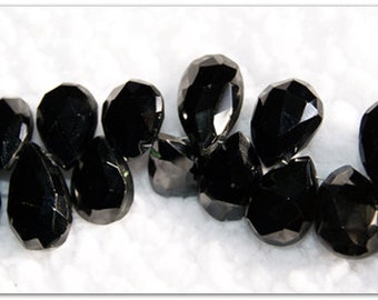 8.5" Black Spinel gemstone beads strand