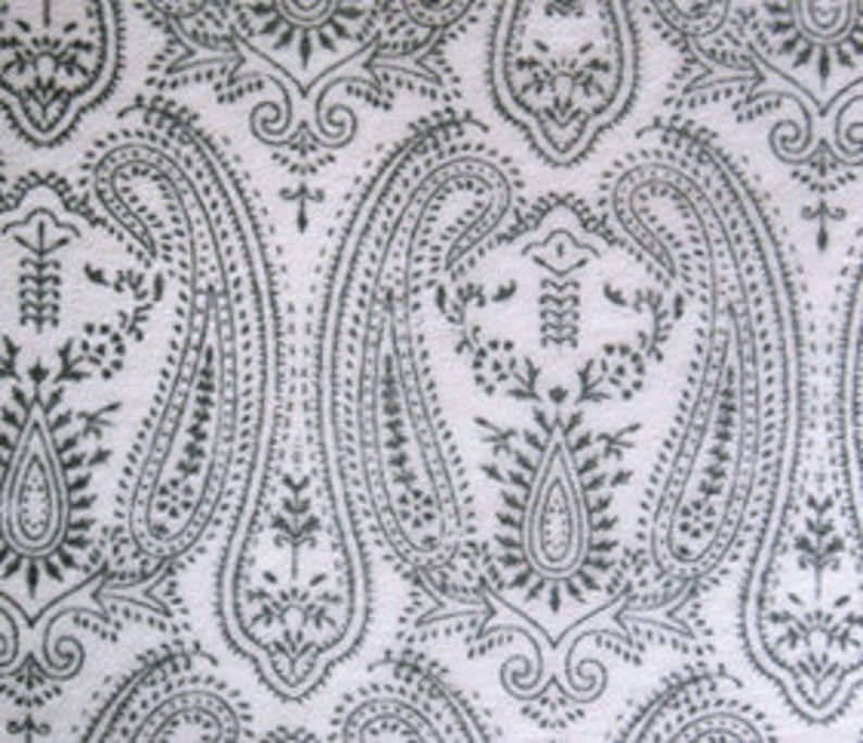 Handmade Paper White Silk and Silver Threads Paisley Print - Etsy