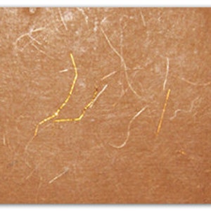 Handmade Printable Copper Paper with Gold and Silk threads, 50 sheets ,8.5"X11"