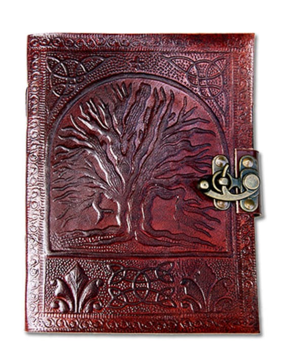 Tree of Life Embossed Leather Bound Journal Leather Handmade Diary Writing Book 