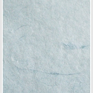 Handmade paper sky blue silk paper with fine silk threads