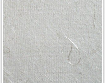 Handmade Printable White Silk Paper with Silk Threads Deckled 90 GSM