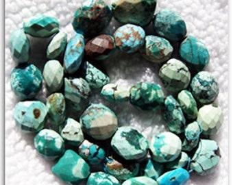 22" Turquoise Faceted gemstone beads strand