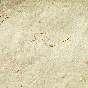 Handgemachtes bedruckbares dekoratives Recyclingpapier mit Gold- und Seidenfäden 90 g/m², 50 Stück