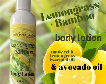 Lemongrass + Bamboo Body Lotion - Invigorating & Fresh!