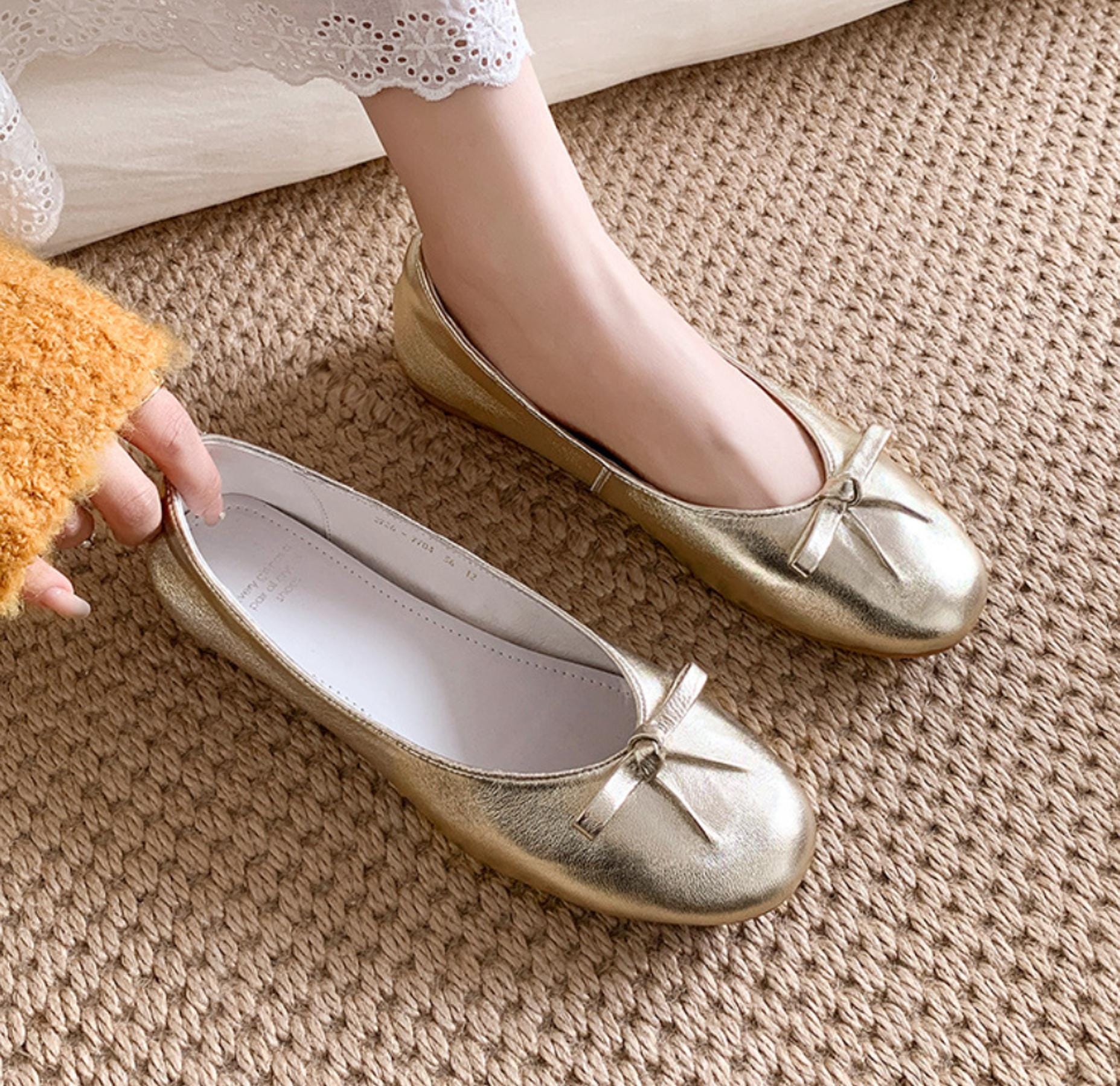 womens gold flat dress shoes Amazon.com: LUCKYTOWO Women's Square Toe Flats Rhinestone Ballet Shoes,Fashion Wedding Flats for Women Comfortable Slip on Low Heel Shoes (B Gold,8.5) : Clothing, Shoes & Jewelry