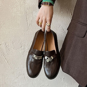 Vintage Y2K Guess Leather Buckle Loafers 9 Chunky Dress Shoes Made in Italy Vintage GUESS Y2K 90s High Heel Chunky Loafer | Mercari main image 3