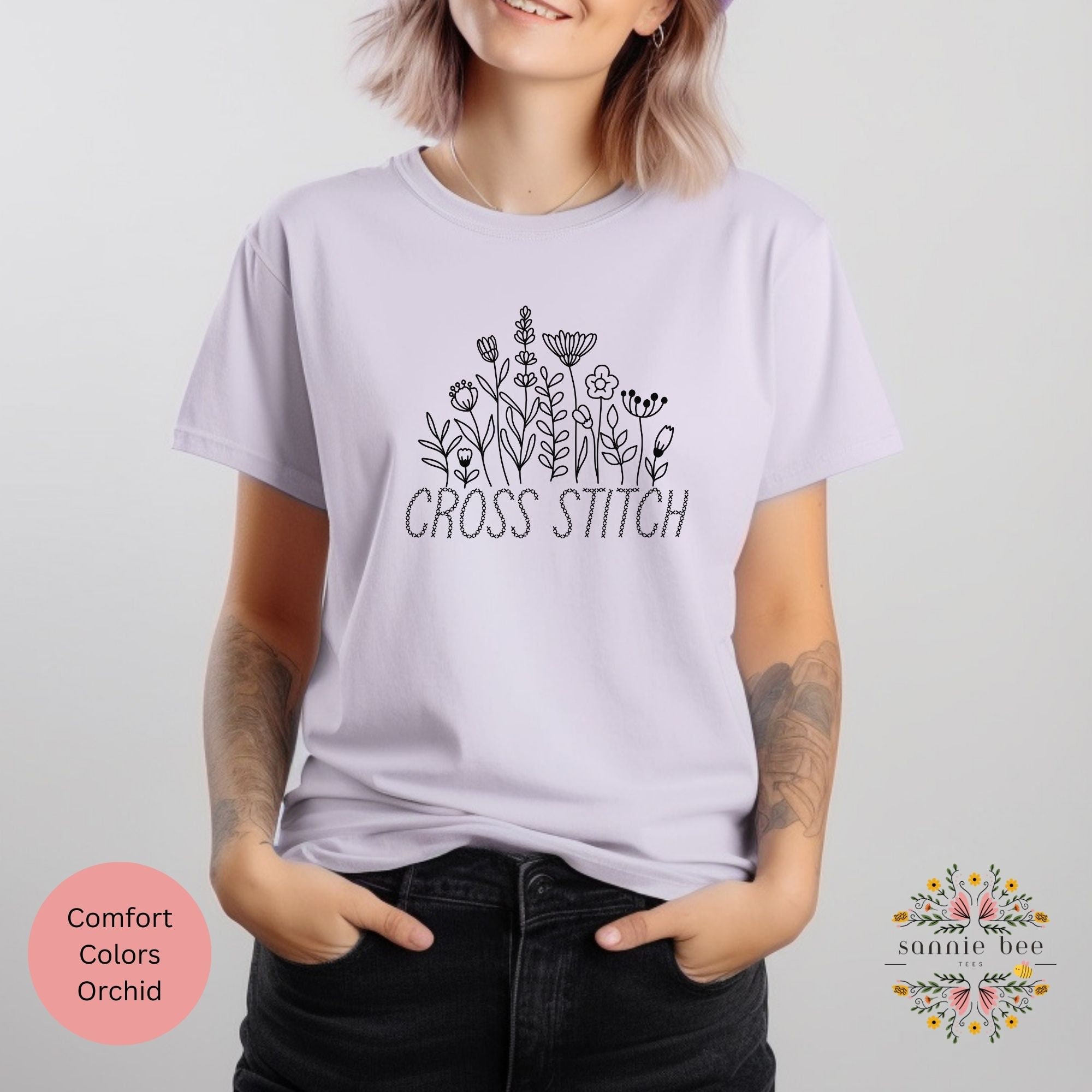 Cross Stitch | Basic Pret | Floral Ash-2PC (Shirt & Trouser) main image 0