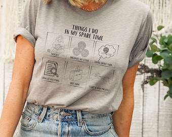 Funny Crochet Shirt Gift for Crocheter Yarn Lover Shirt Cute Crochet Tshirt Funny Yarn Shirt Crafty Tshirt Gift for Crafter