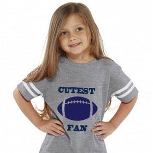 Cutest Fan toddler jersey t-shirt, makes a perfect gift! Customize with a name & number! Add a team name!