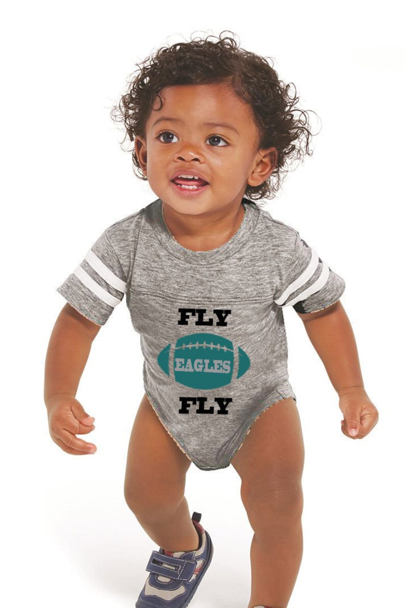 FLY Eagles FLY Toddler Jersey Style Baby Bodysuit Makes a Etsy