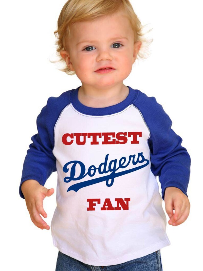 DODGERS Cutest Fan toddler tshirt makes a perfect gift Etsy