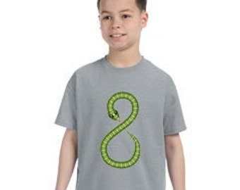 Green Holographic snake 8th Birthday shirt! Customize for the Perfect 8th Birthday Party T-shirt! Cute for snake 8th Birthday!