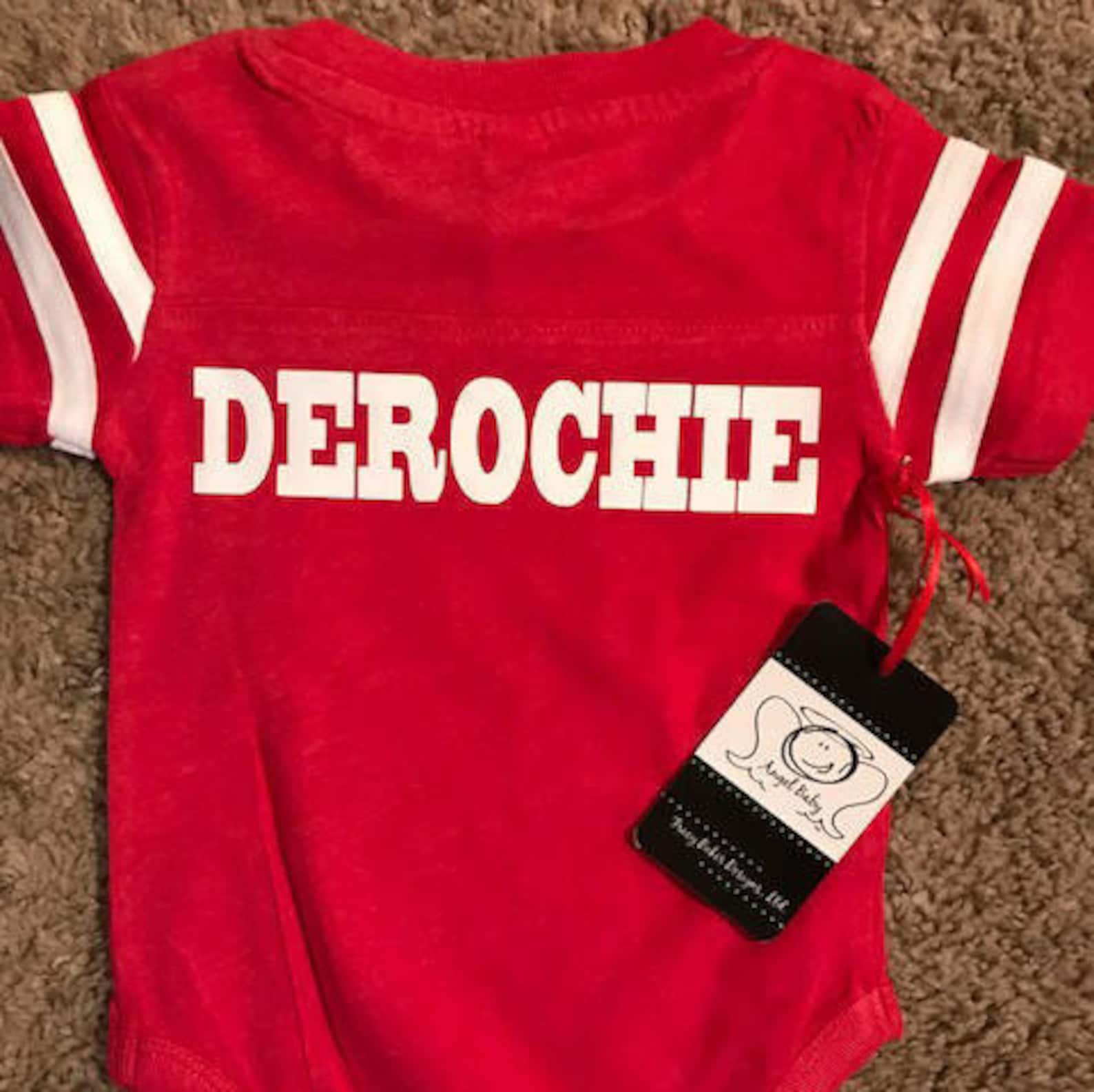 Cutest CHIEFS Fan A Custom Red and White Football Jersey Baby | Etsy