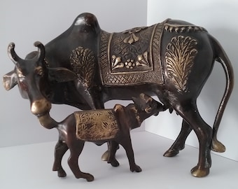 Large Nandi sculpture.