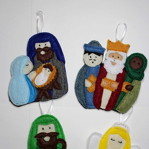 Filzkrippe Christbaumschmuck Advent MUSTER