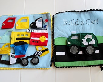 Felt Build a Car, Things that Go Quiet Book PATTERN