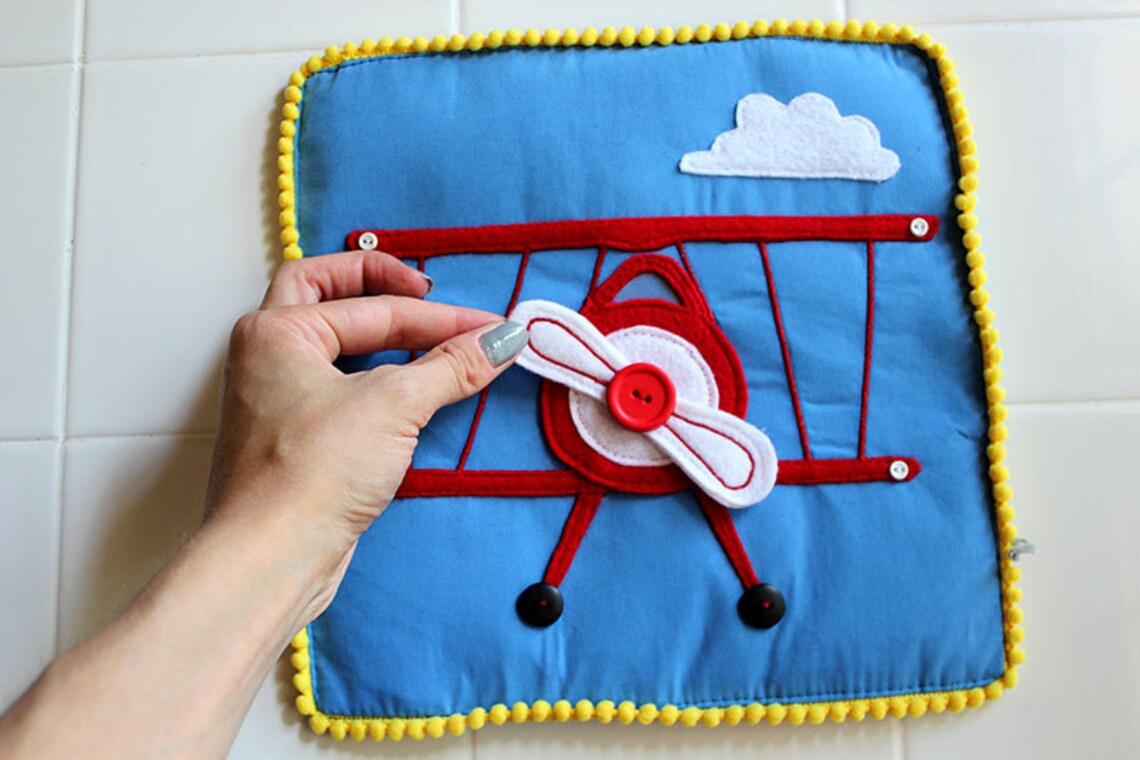 Felt Airplane Things That Go Quiet Book PATTERN Etsy