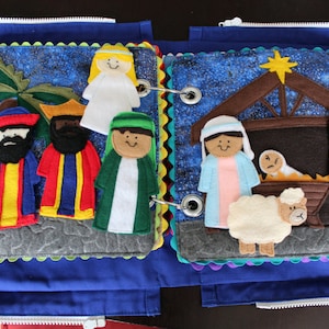 Felt Nativity Characters ONLY Quiet Book PATTERN