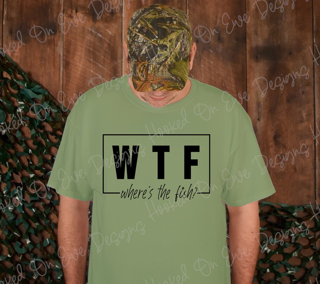 Worldoftshirts Fish WTF Where's the Fish PNG | Sublimation Design | SVG Cut File | Digital ...
