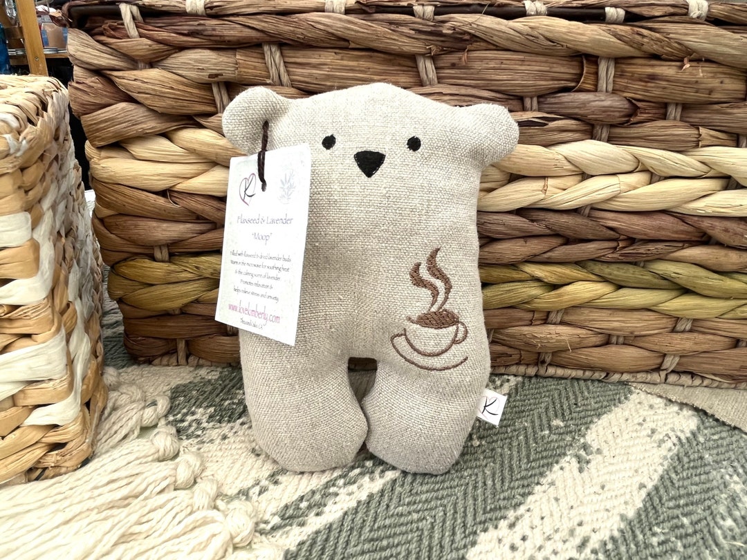 Heating Pad, Embroidered Teddy Bear, Aroma Therapy, Heat Therapy, Cold Pack, Hemp Bear, Lavender