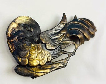 Italian Vintage Belt Buckle: Old Brass Belt Buckle With  display picture 1