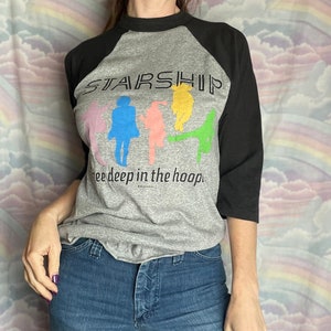 Vintage 80s Jefferson Starship Band Shirt / Hoopla Tour 1985