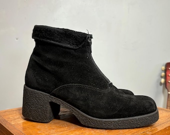 Vtg 90s LEATHER BUCKLE Shoes // Vintage GBX Mens 12 Usa Dr Martens