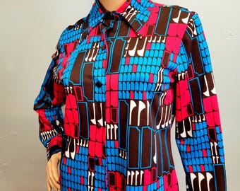 Peter Max Shirt, Size XL, Neomax Sweatshirt, 1980s Reversible