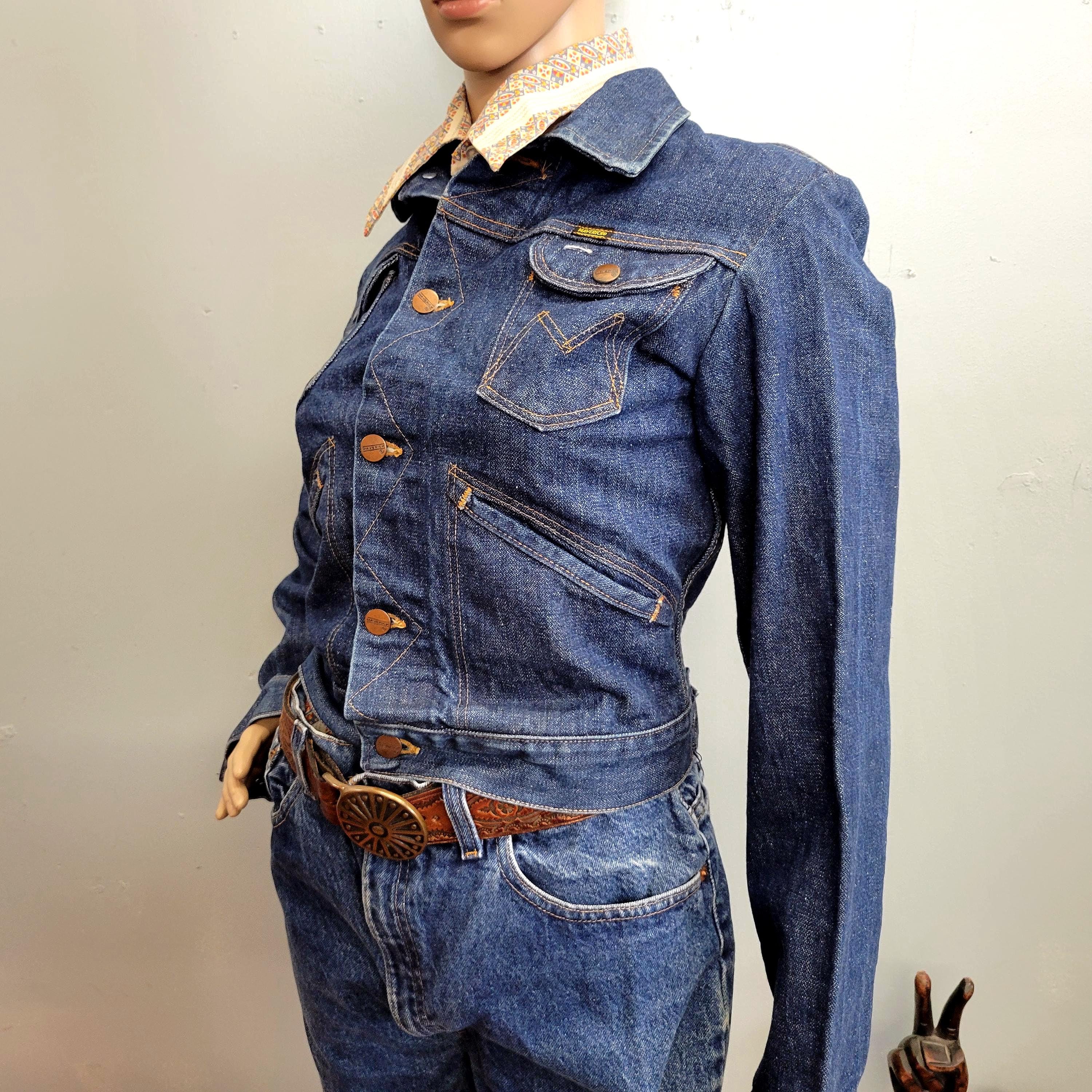 Vintage 60s Maverick Blue Bell Denim Jacket: Medium Wash Trucker