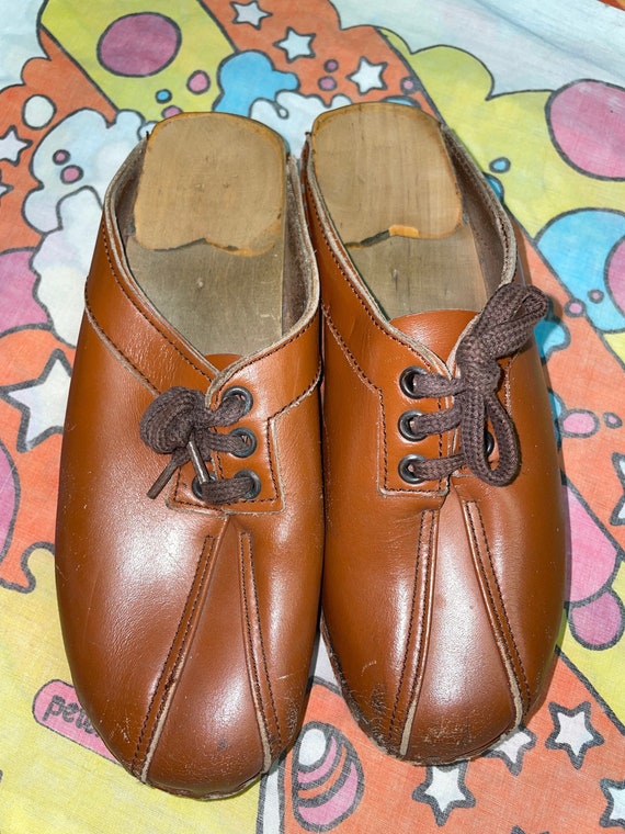 SALE! Vintage Batad Toffeln Wooden Clogs // Hippi… - image 3