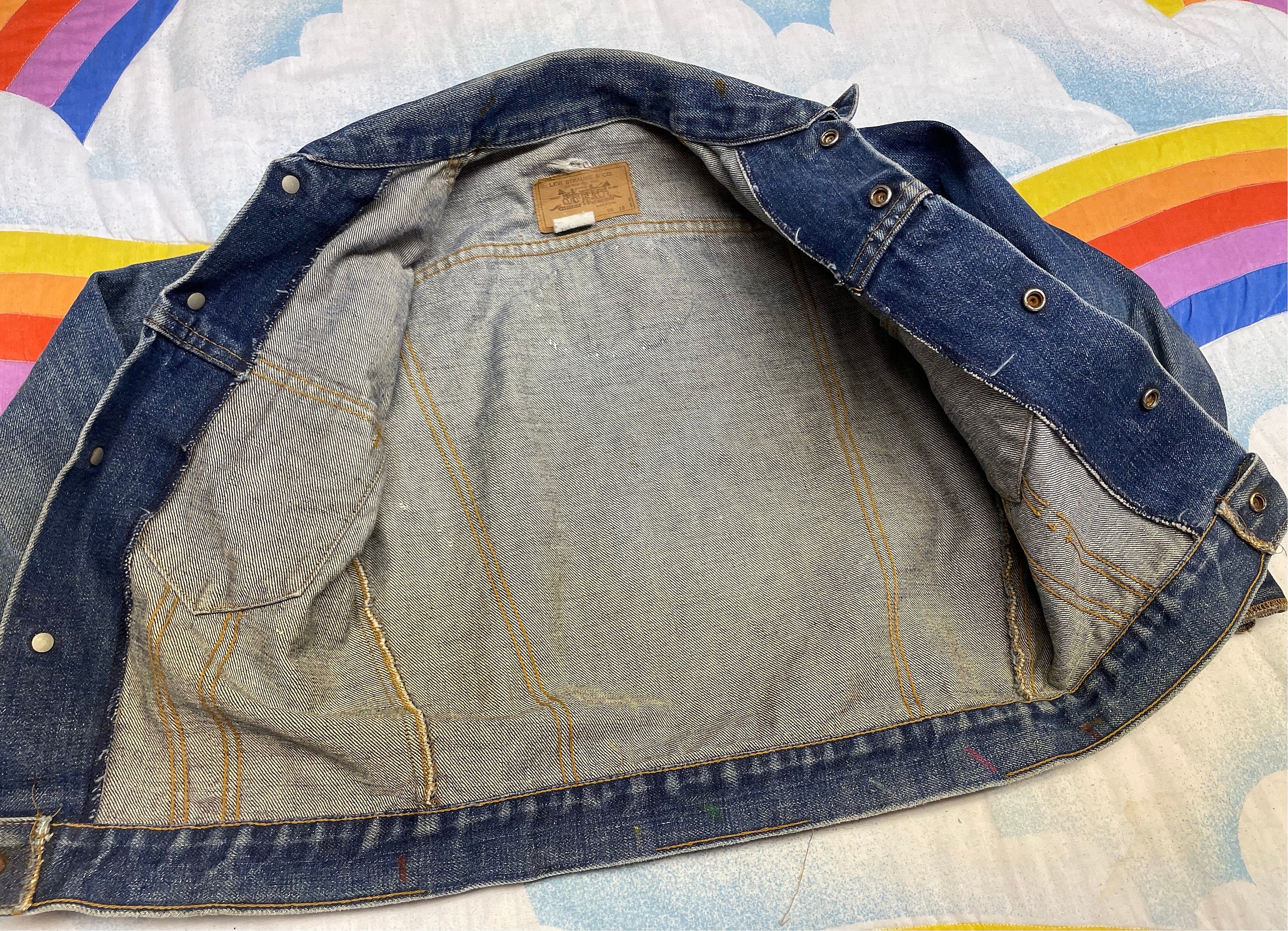 Vintage 60s Kids Jean Jacket // Levis Big E Jacket // Size 10 - Etsy