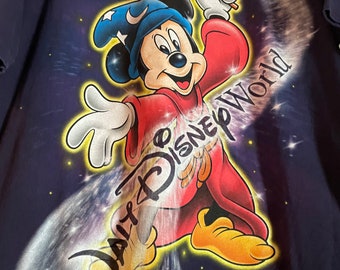 Vtg 90s DISNEY FANTASIA WIZARD // Vintage Magic Kingdom Mickey