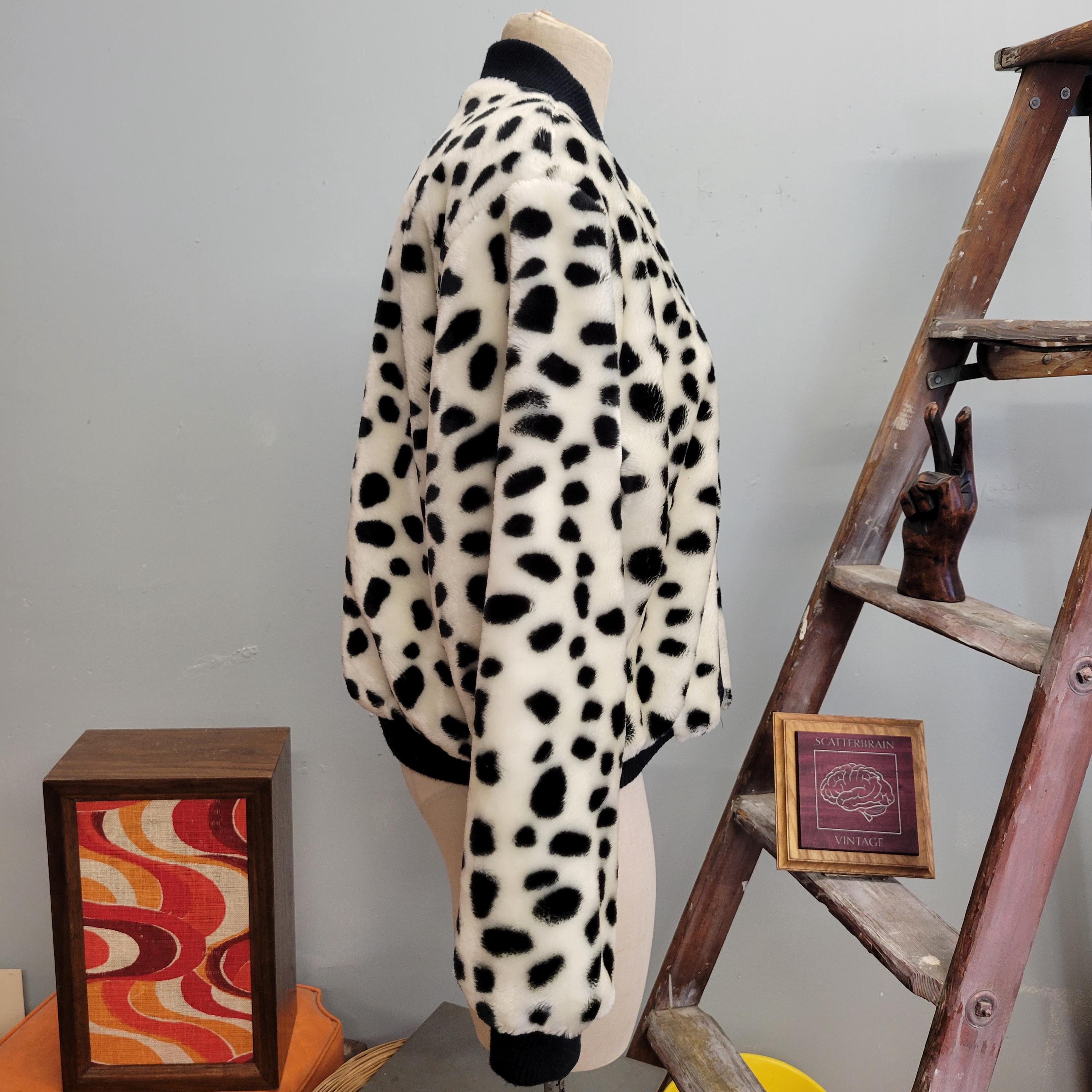 Dalmatian Pattern Fur Coat vintage 早い者勝ち Dalmatian Pattern Fur Coat vintage 早い者勝ち Dalmatian