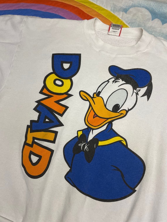 Vintage 90s Donald Duck Sweatshirt // 90s Disney S