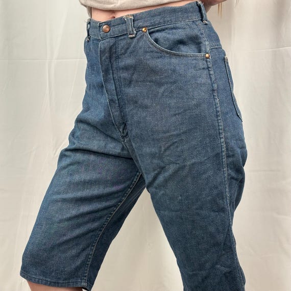 Vtg 50s Wrangler Jeans, Sanforized Western Denim - image 8