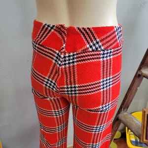 Vintage 70s Plaid Bell Bottoms: Bronson Flare Leg Trousers