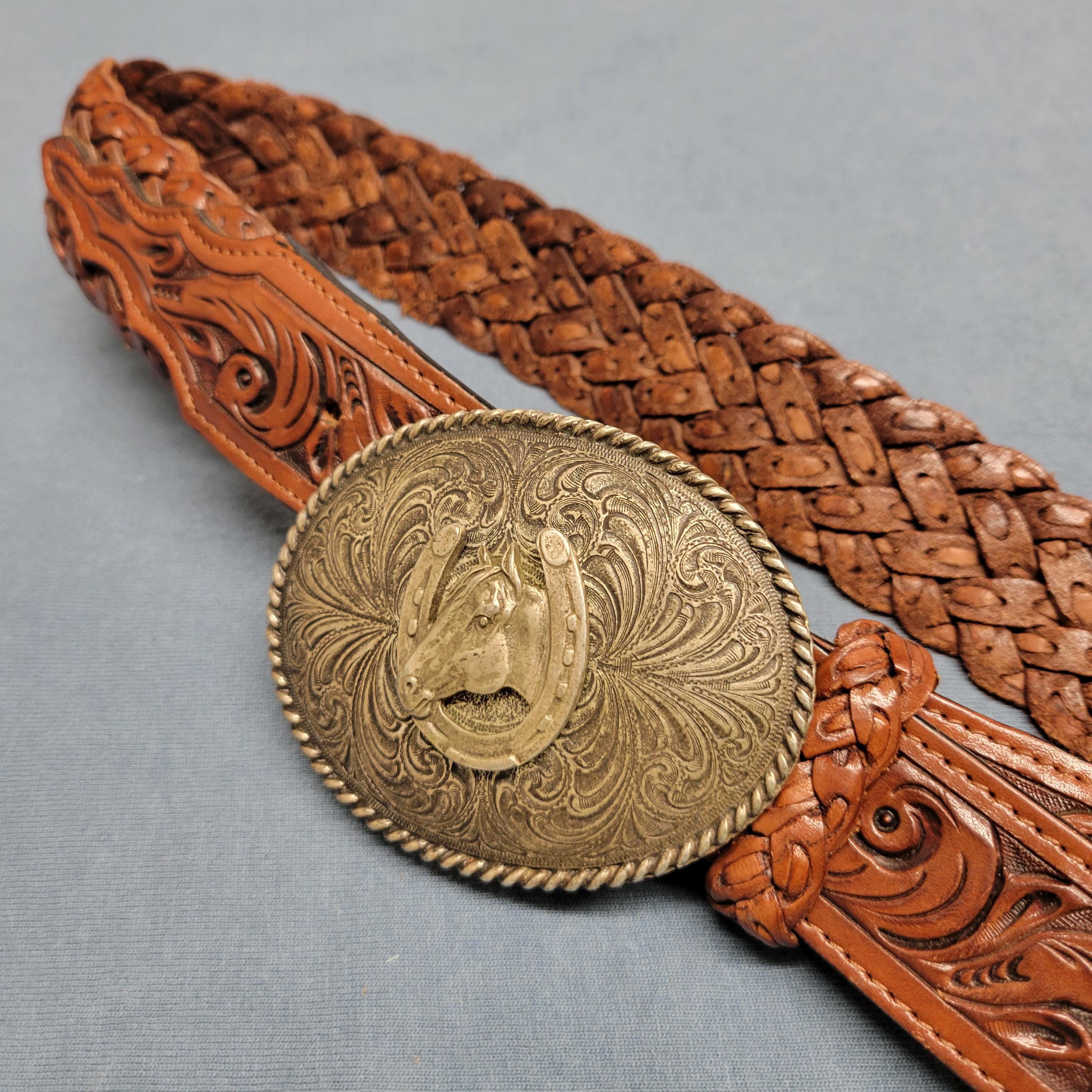 Éperons Vintage Western Cowboy Avec Bretelles En Cuir – Fabriqués Au Japon