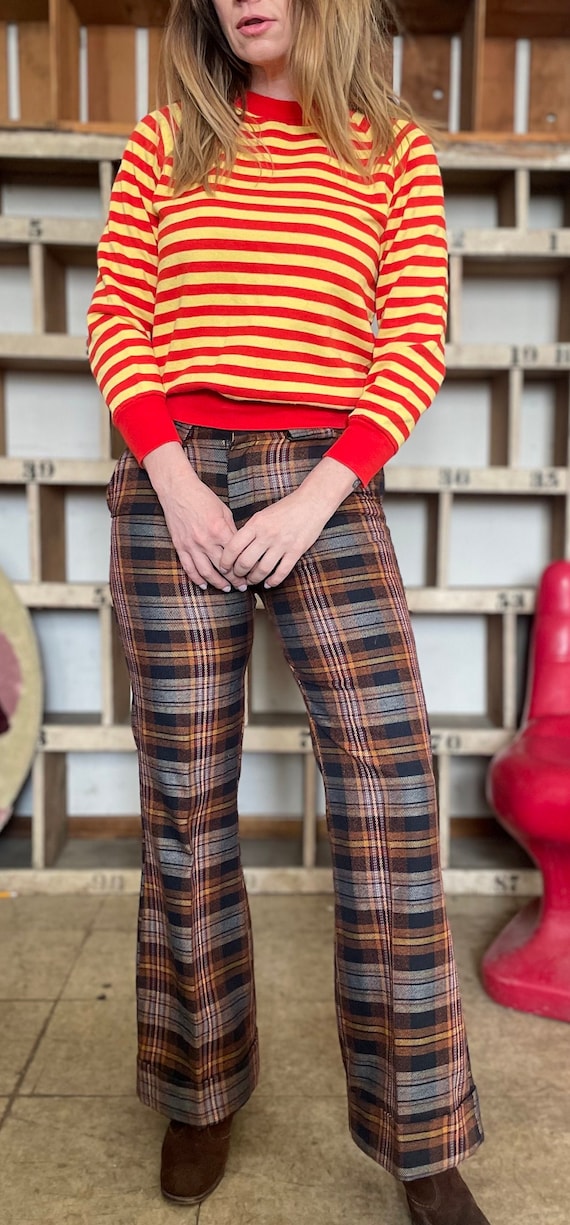 Vintage 70s striped cotton sweatshirt Mcdonalds c… - image 3