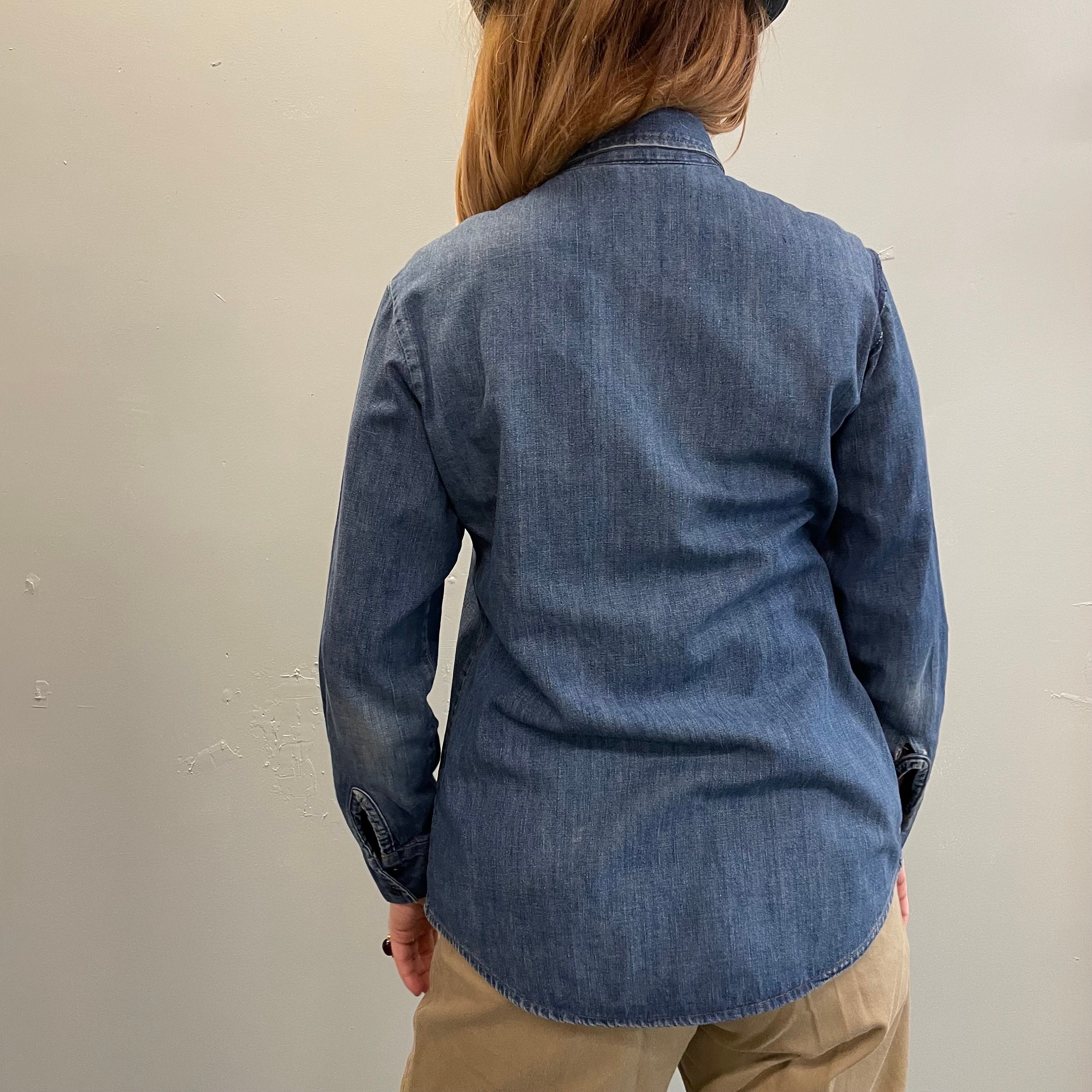 Vtg 70s LEVIS FOR Gals Jacket // Vintage Dark Chambray Nice