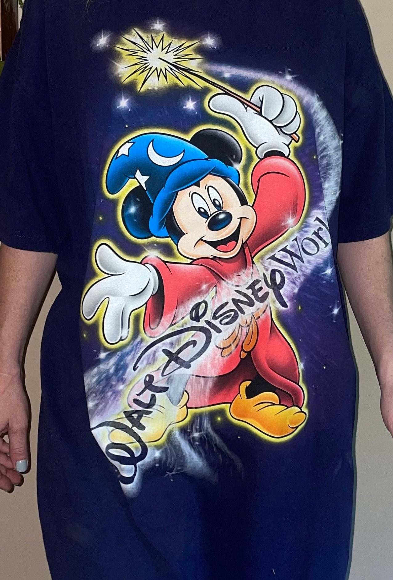 Vtg 90s DISNEY FANTASIA WIZARD // Vintage Magic Kingdom Mickey