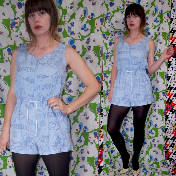 Vintage 1980's AVON Fashions Light Blue AUSTRALIA