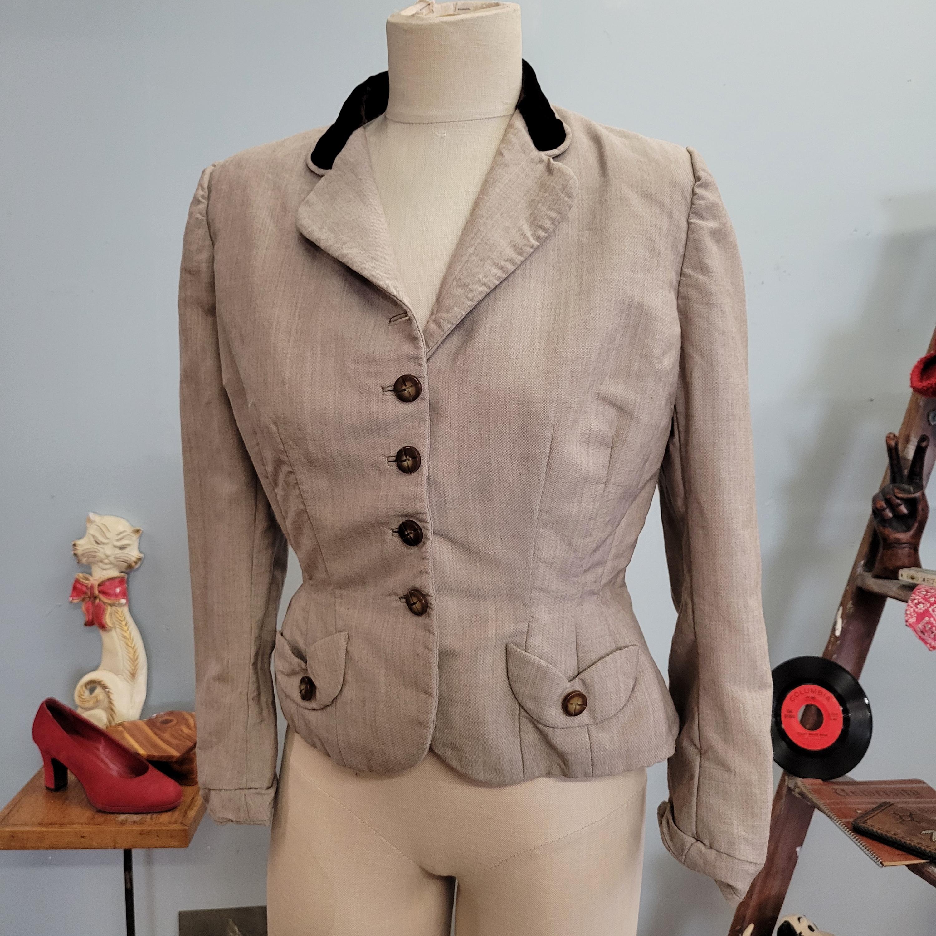 Vintage 1940s Peplum Jacket - Etsy