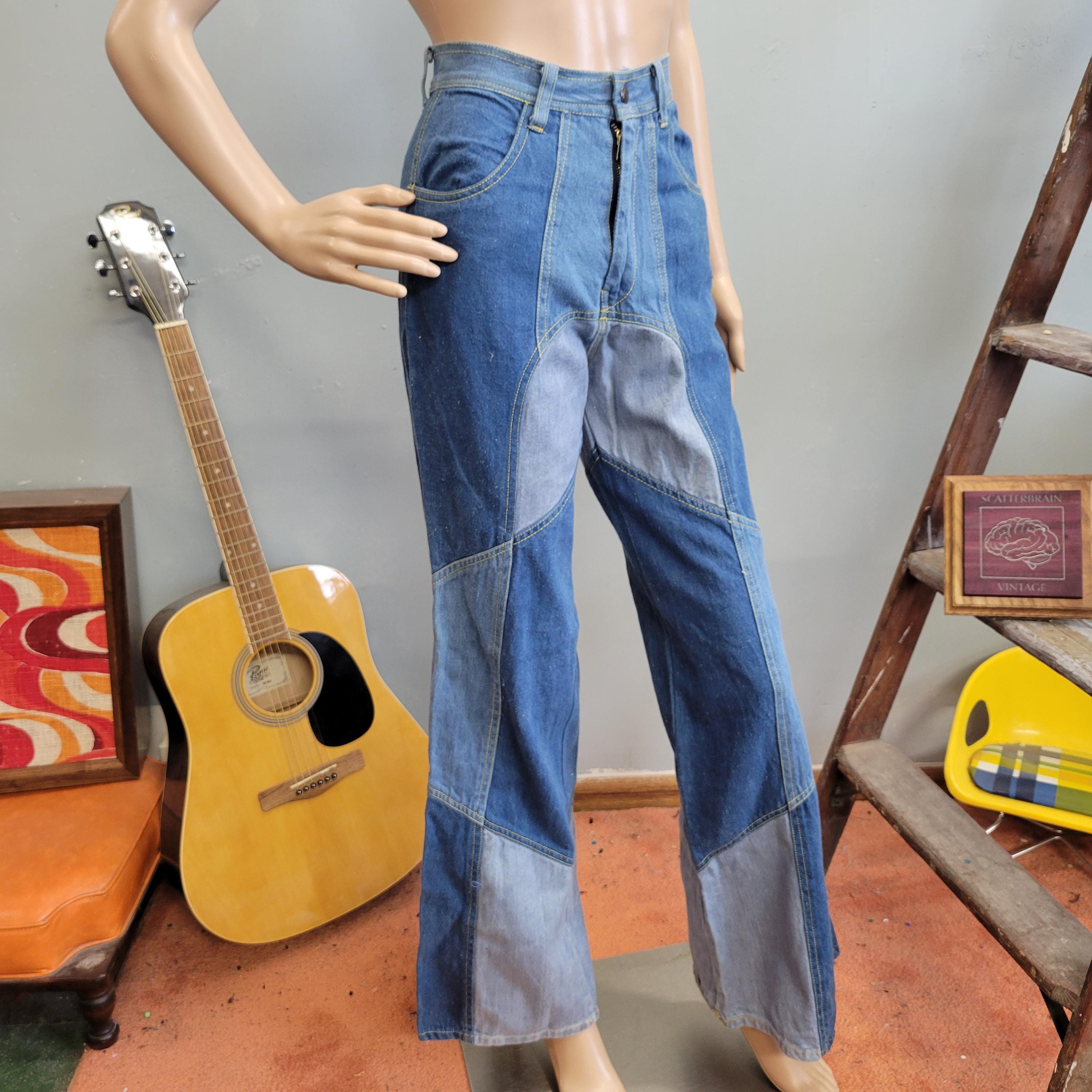 Womens Patchwork Jeans - Etsy